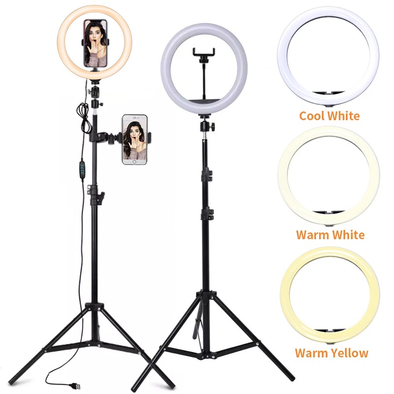 6/10/12 Inch LED Selfie Ring L - Photography Lighting Tool ulasan dan harga