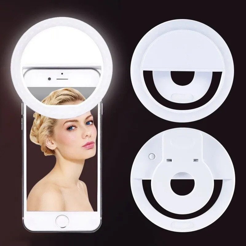 USB Rechargeable LED Selfie Ri - Photography Lighting Tool ulasan dan harga