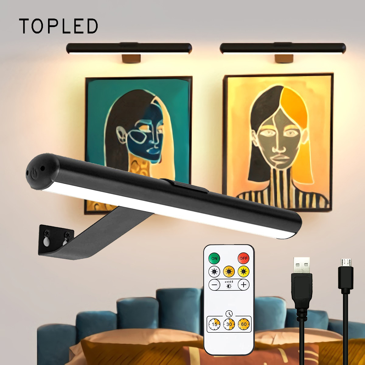 Painting Picture Light Portrai - Photography Lighting Wall ulasan dan harga