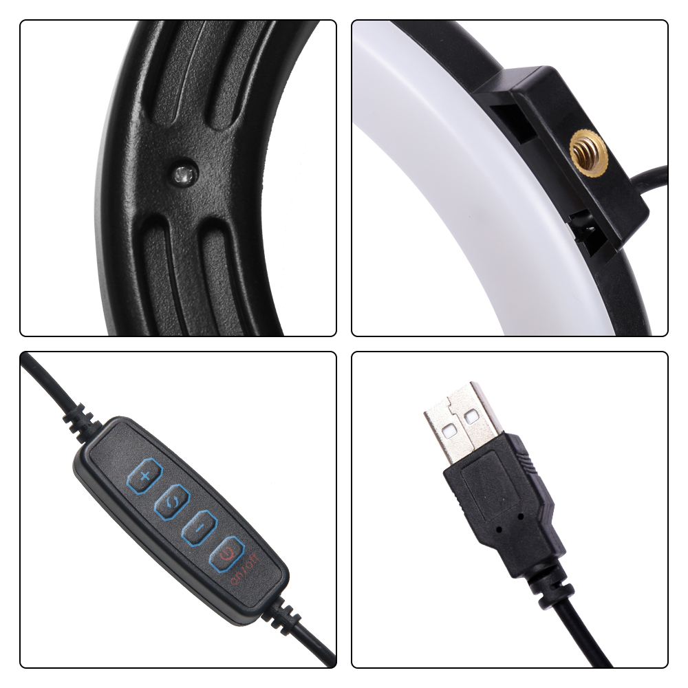 16cm/26cm/30cm LED Selfie Ring - Photography Lighting With Umbrella ulasan dan harga