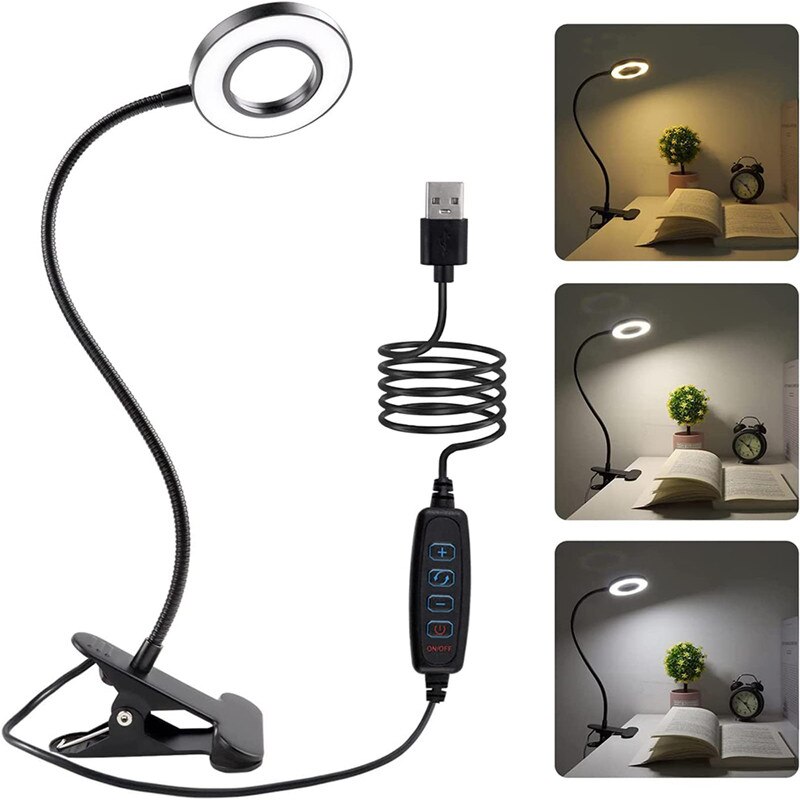 48 LEDs Desk Lamp Clip USB Boo - Photography Lighting Book ulasan dan harga