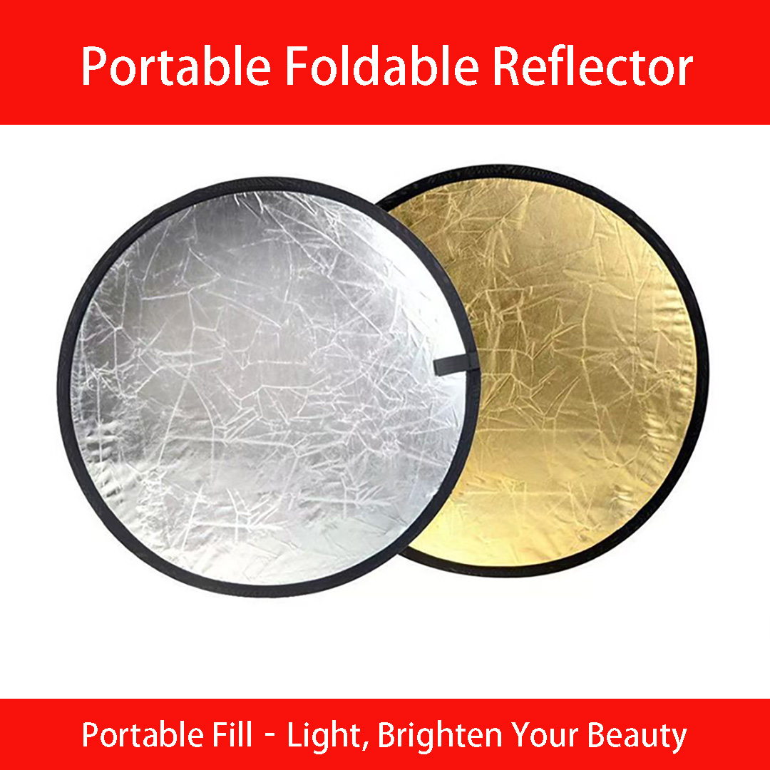 30、60cm Round Dual‑Sided Silve - Photography Lighting For Studio ulasan dan harga