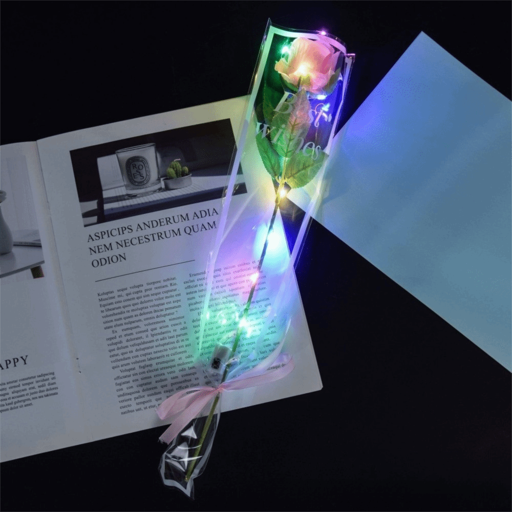 Glowing Artificial Rose Flower - Photography Artificial Lighting ulasan dan harga