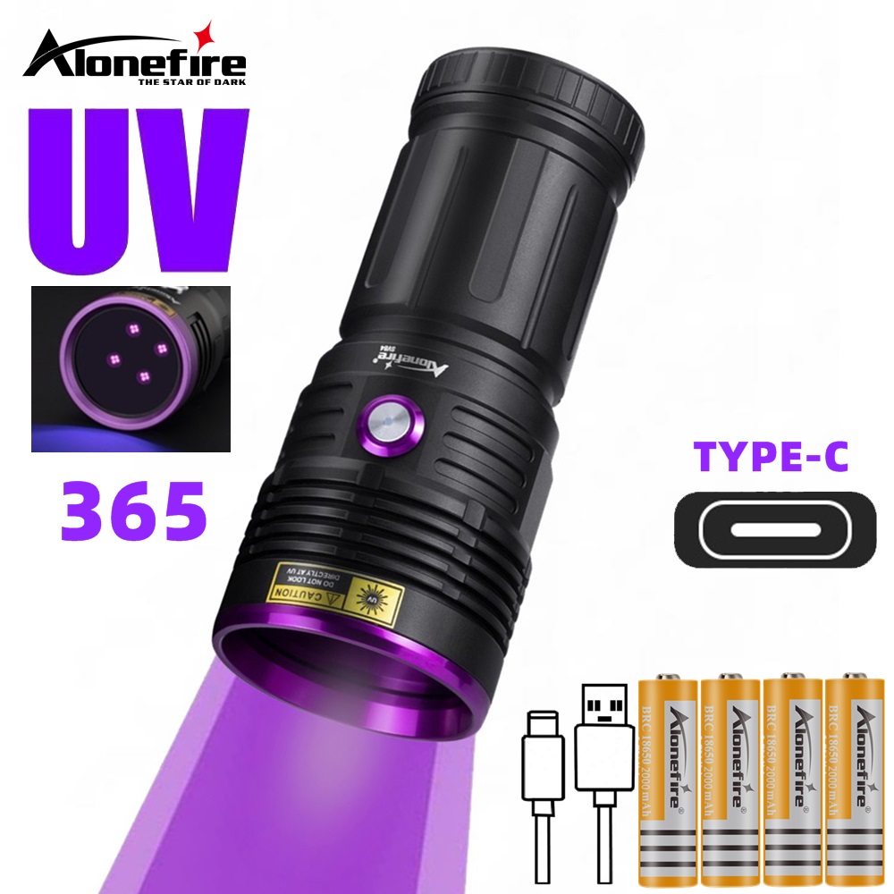 80W 365nm UV Flashlight Ultrav - Photography Lighting For Food ulasan dan harga
