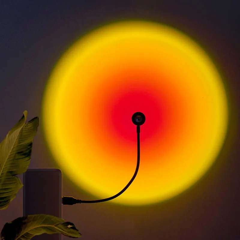 1-4pcs Sunset Lamp LED Rainbow - Photography Lighting Wall ulasan dan harga