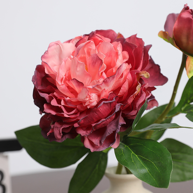 1PC Retro 2 Head Peony Simulat - Photography Artificial Lighting ulasan dan harga