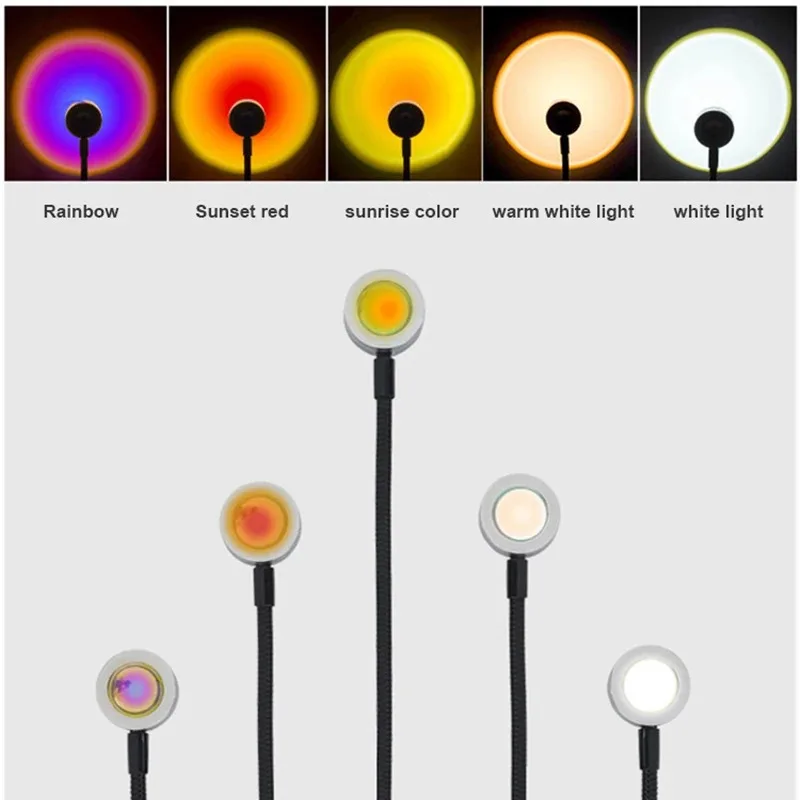 Projection Lamp USB Sunset Rai - Photography Lighting Wall ulasan dan harga