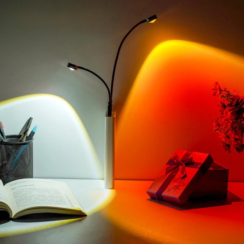 Projection Lamp USB Sunset Rai - Photography Lighting Wall ulasan dan harga
