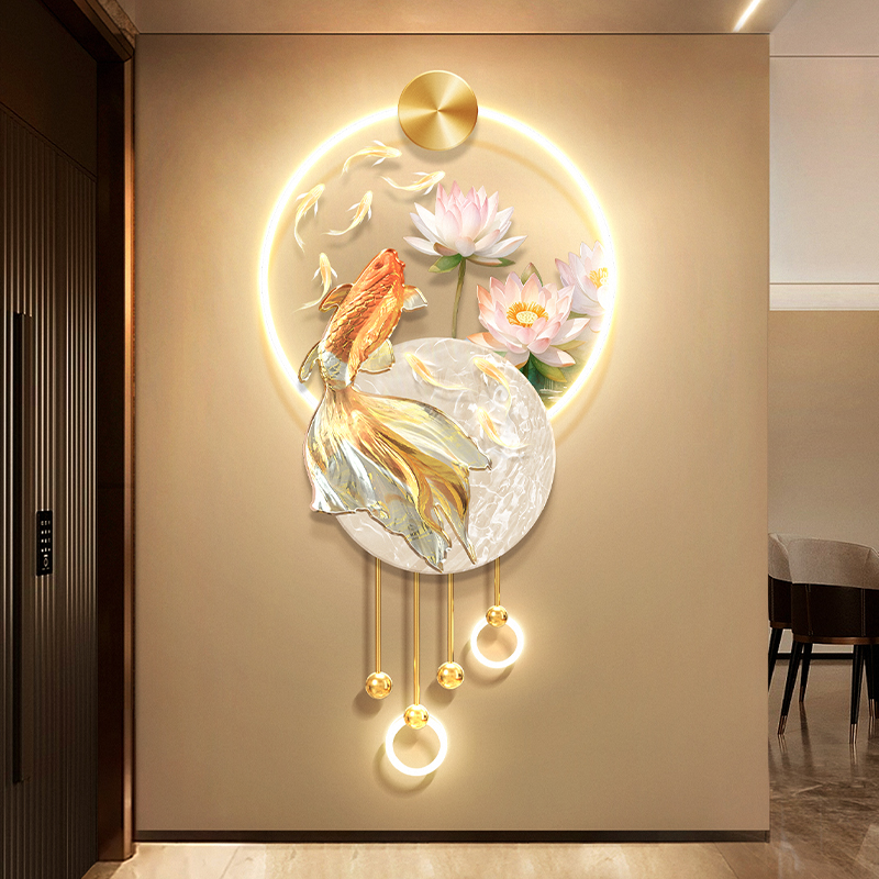 Home Decoration Koi Fish Entra - Photography Lighting Wall ulasan dan harga