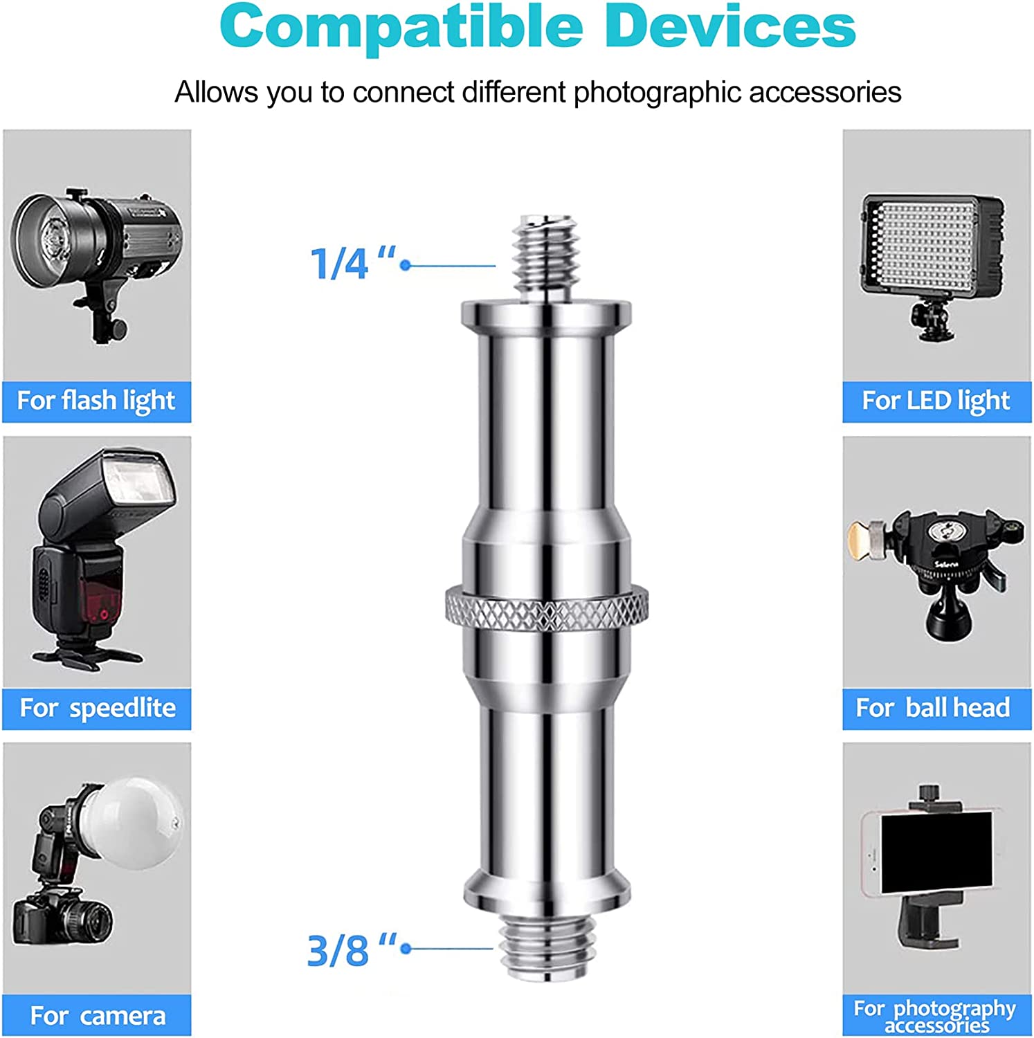 Selens Standard 3/8 to 1/4 Ada - Photography Lighting Tools ulasan dan harga
