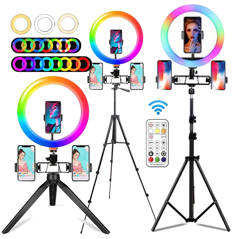 10 Inch RGB Ring Light With Re - Photography Lighting With Umbrella ulasan dan harga