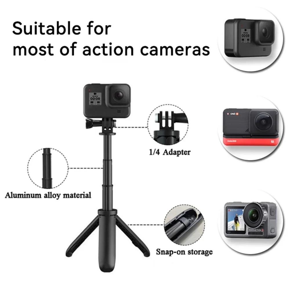 Mini Extendable Tripod Foldabl - Gopro Action Camera Hero 12 Black ulasan dan harga
