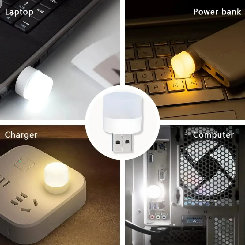 Mini USB Night Light Warm Whit - Photography Lighting Book ulasan dan harga