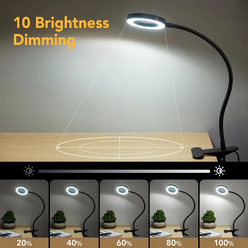 48 LEDs Clip on Desk Lamp 360° - Photography Lighting Book ulasan dan harga