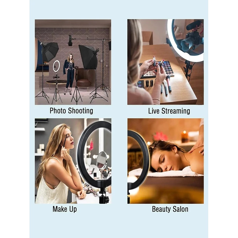 Desiontal 26cm Ring Light with - Photography Lighting With Umbrella ulasan dan harga