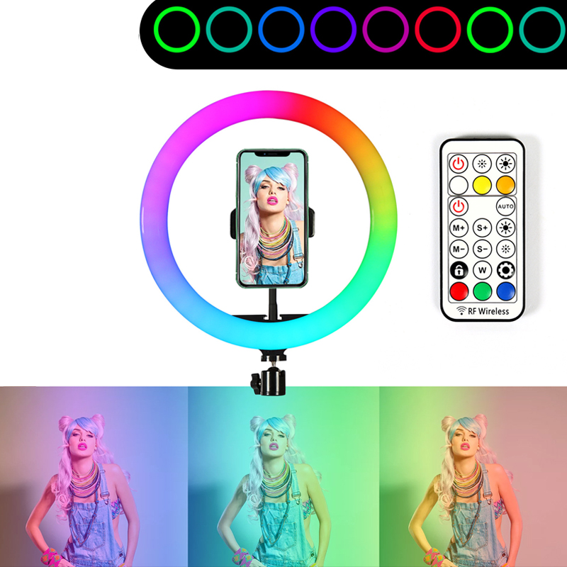 13inch RGB Led Selfie Ring Lig - Photography Lighting With Umbrella ulasan dan harga