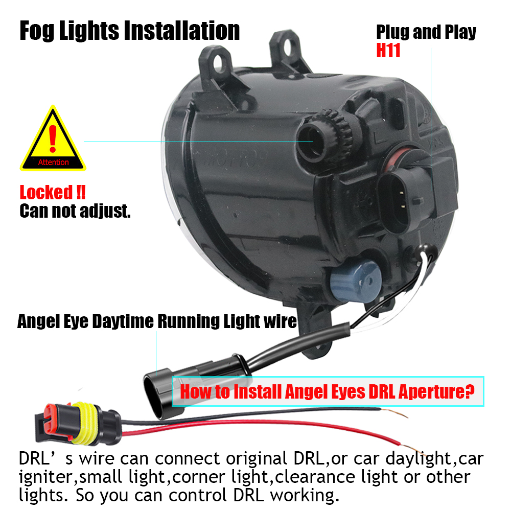 LED Fog Lamp PTF Lens for Peug - Led Ring Light 18 ulasan dan harga