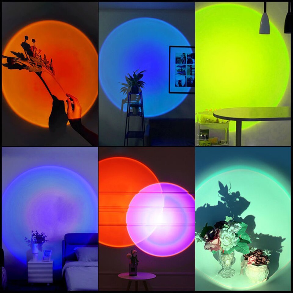ZK40 LED Sunset Lamp Nightligh - Photography Lighting Wall ulasan dan harga