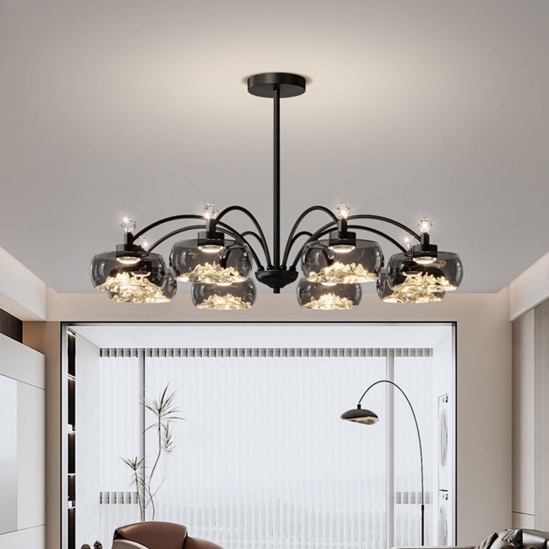 Modern Glass Led Chandelier fo - Photography Lighting For Food ulasan dan harga